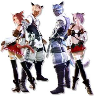 groupe de personnages FF14